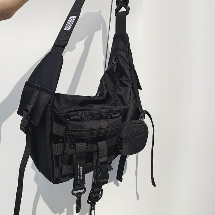 [Mã 2611THTRANG100K hoàn 10% xu đơn 99K] Túi đeo chéo Unisex nam nữ chất vải chống nước cực xịn đính kèm nhiều túi phụ | BigBuy360 - bigbuy360.vn