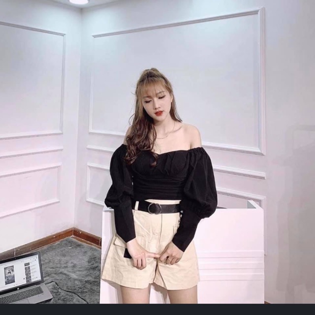 Áo trễ vai size S