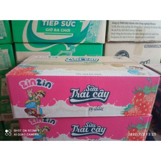 THÙNG 48 HỘP SỮA TRÁI CÂY ZINZIN 180ML