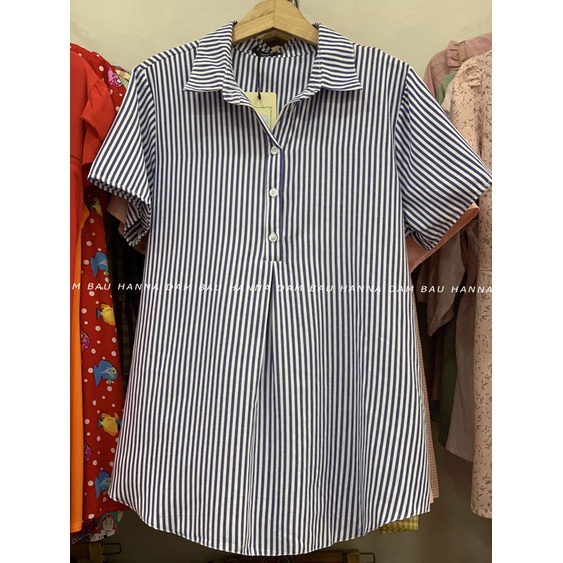 [SIZE 40-80KG] Áo bầu sơ mi công sở lịch sự giá rẻ tphcm vải 100% sợi cotton mềm mát thấm mồ hôi tốt có size 80kg