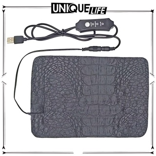 [Shiwaki4] Tấm sưởi ấm cho thú cưng Chống nước Máy sưởi điện 3 mức nhiệt USB Nhỏ cho rùa bò sát rắn