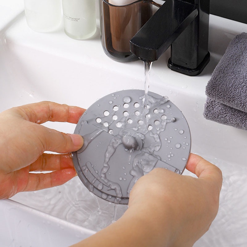 Nắp Đậy Cống Thoát Nước Sàn Nhà Tắm Lọc Rác Khử Mùi Hôi Tiện Dụng Ốp