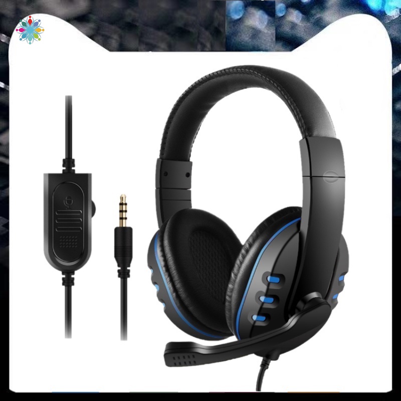 Tai nghe chơi game chụp tai jack 3.5mm chống ồn có micro cho máy tính bàn/laptop/PS4/điện thoại thông minh