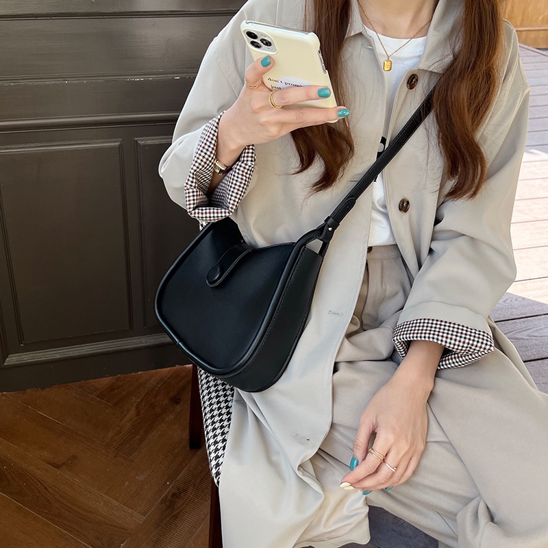 Túi đeo chéo IELGY màu sắc tương phản thời trang cho nữ