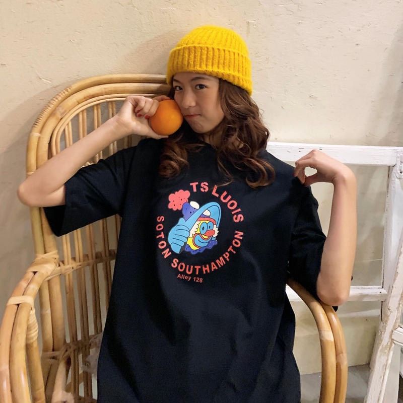 Áo thun tay lỡ unisex chú lun Ts Louis