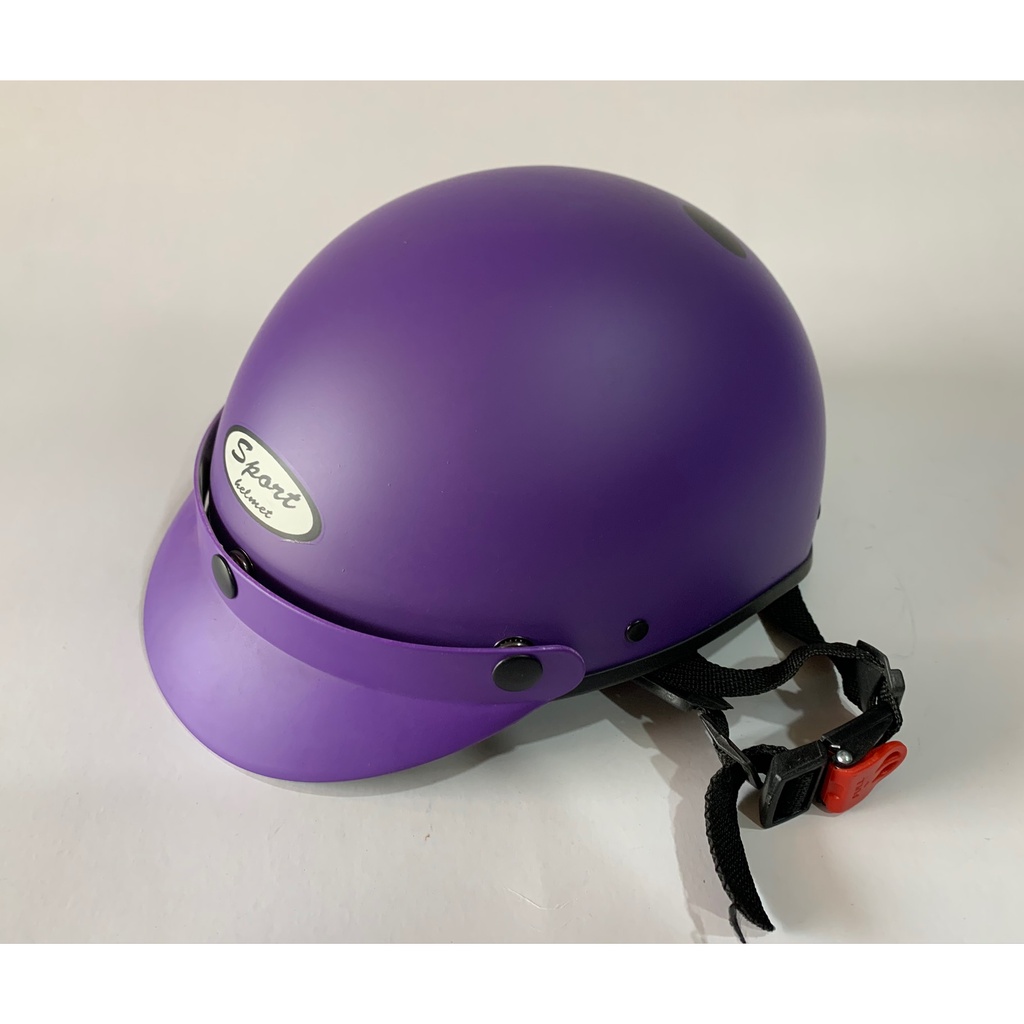 MŨ BẢO HIỂM NỮA ĐẦU GẤU TÍM-BẢO HÀNH 12 THÁNG