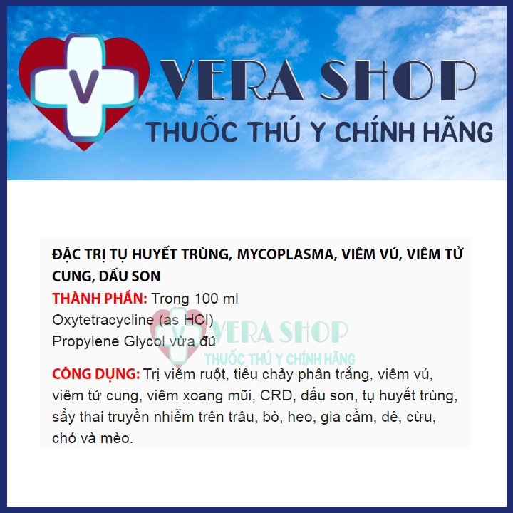 BIO TETRA 10% GÓI 1KG - Tụ huyết trùng