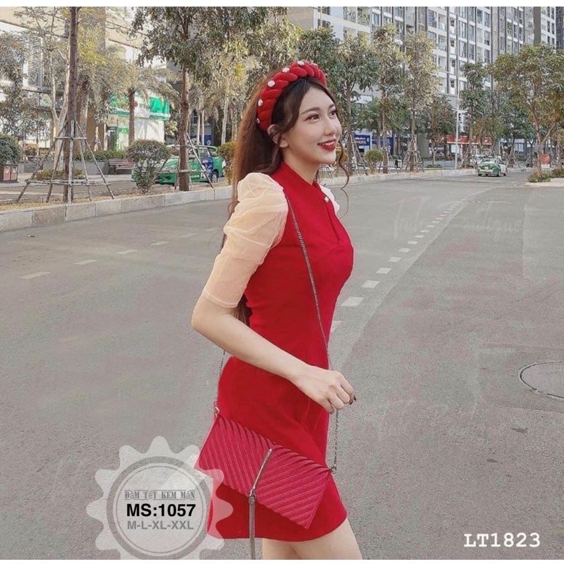 Đầm Khoét Ngực Kèm Mấn Bigsize 55kg Đến 100kg (M/L/XL/XXL)