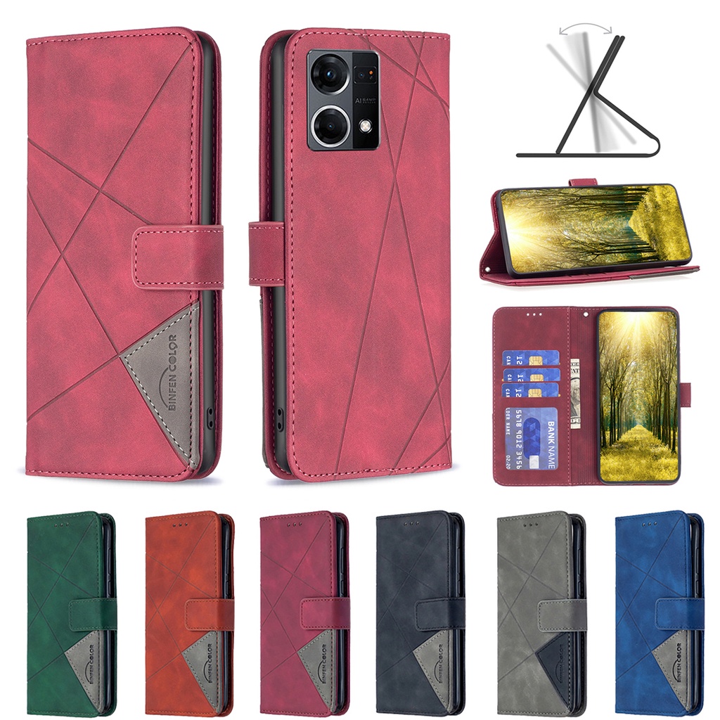 Case for OPPO Reno 7 4G BF05 Ốp Ốp Bao Da Điện Thoại Cho