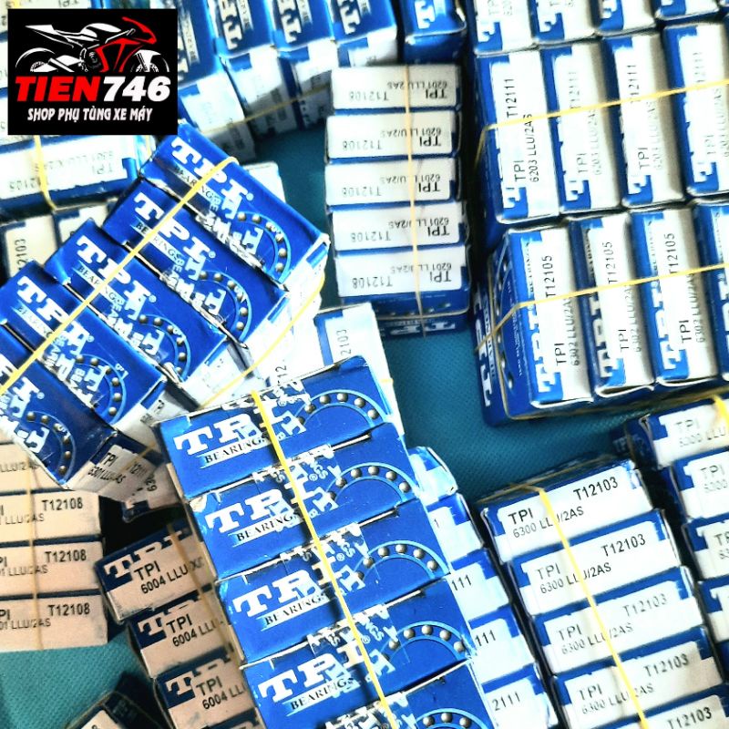 Vòng bi, Bạc đạn TPI 6300 LLU. Loại có 2 nắp chặn bằng nhựa tổng hợp. Sản phẩm chính hãng, nhập khẩu từ Đài Loan.