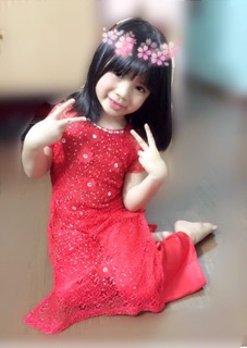 ÁO DÀI REN CHO BÉ + quần phi bóng