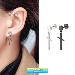 bông tai titan thánh giá cá tính nam và nữ-khuyên nam nữ không gỉ