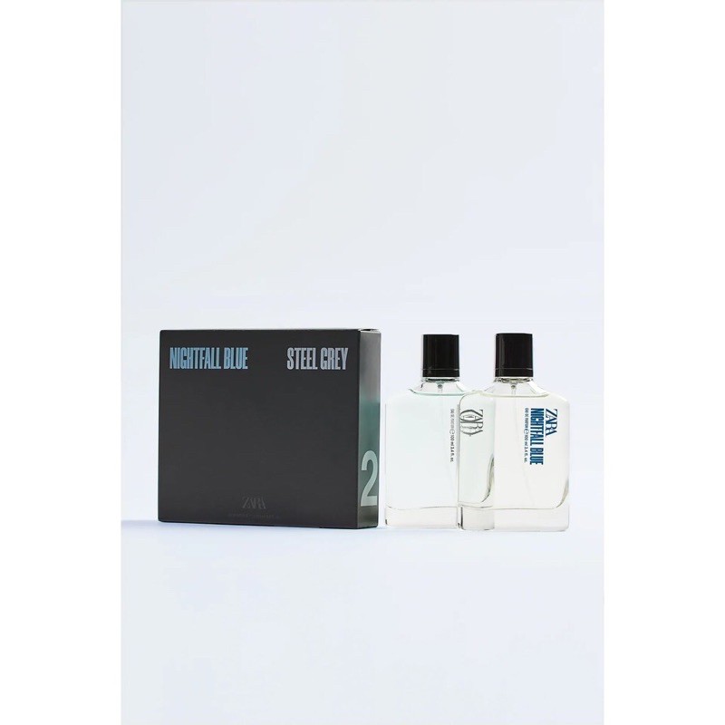 Set nước hoa nam Zara Nighfall Blue và Stell Grey 100m