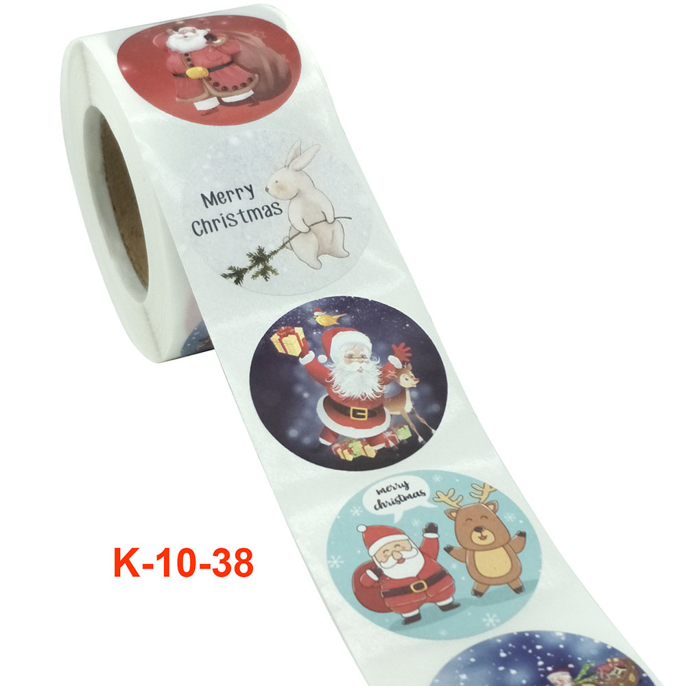 Cuộn Sticker Dán Trang Trí Giáng Sinh Hình Ông Già Noel