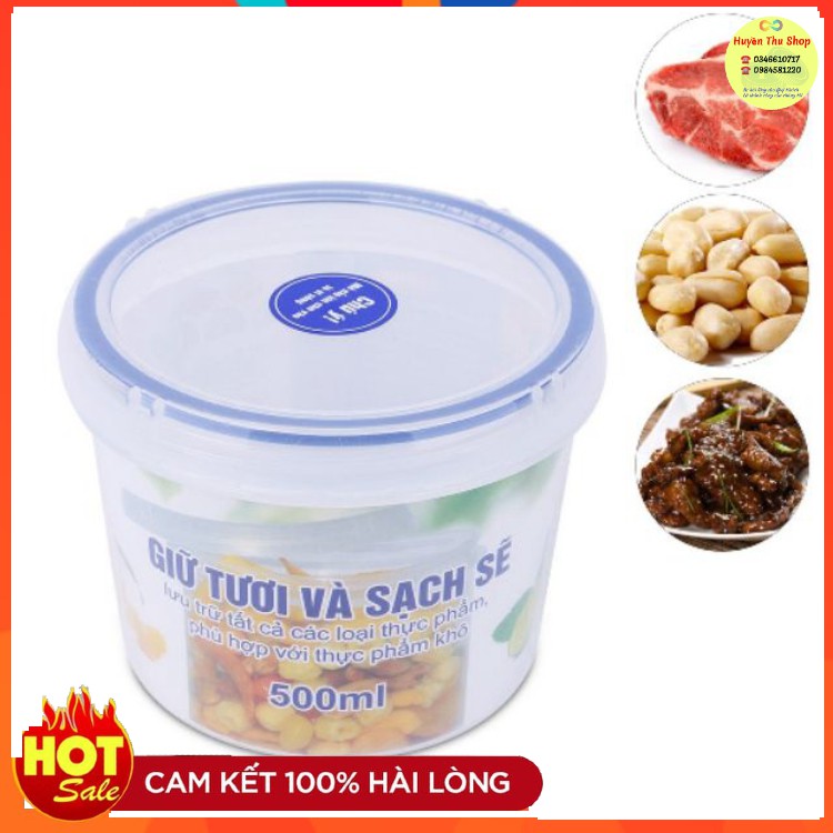 Hộp đựng thực phẩm tròn fourlock 500ml