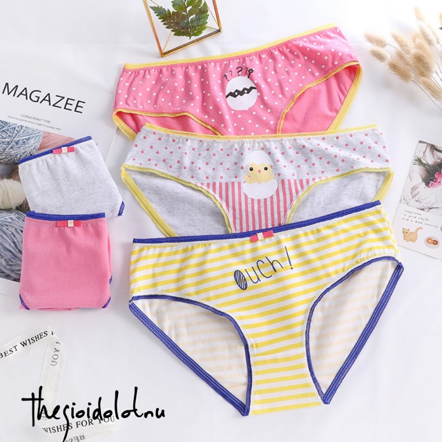 [Có video sản phẩm] Set 5 quần lót cotton mềm mại H004 | BigBuy360 - bigbuy360.vn