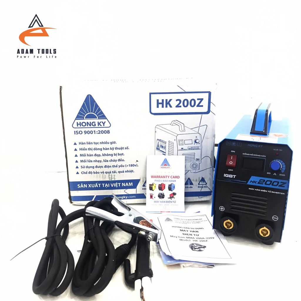 Máy hàn Hồng Ký HK 200Z -  Máy hàn chính hãng bảo hành toàn quốc 18 tháng