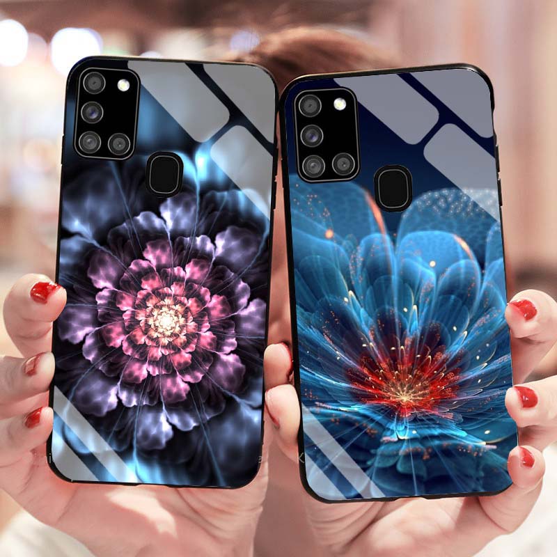 Ốp Samsung A21s, M30s, M21, M31 Lưng Kính Cường Lực Mới Nhất