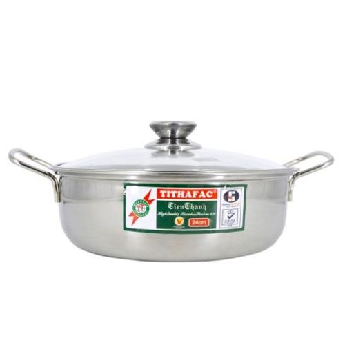 NỒI LẨU Inox Cao Cấp TITHAFAC Cho Nhà Hàng, Quán Ăn, Gia đình chất lượng cao nhiều kích cỡ