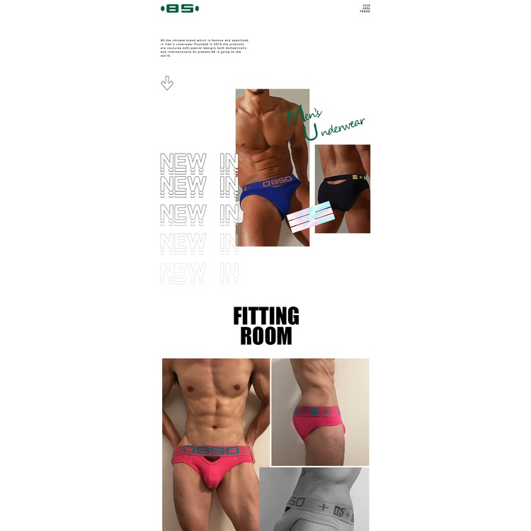 1 Quần Lót Nam Co Giãn Quyến Rũ Bs3513