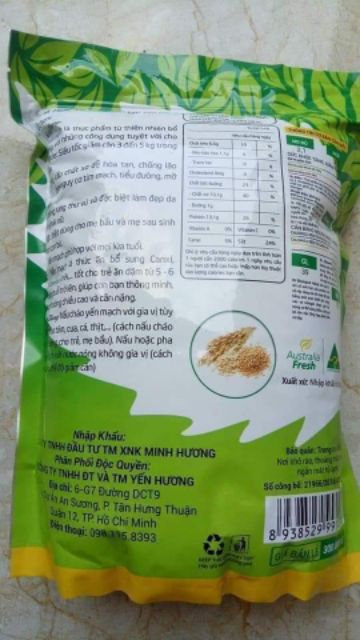 YẾN MẠCH ÚC TƯƠI - 1KG- LOẠI 1 - sản phẩm của CTY Yến Hương