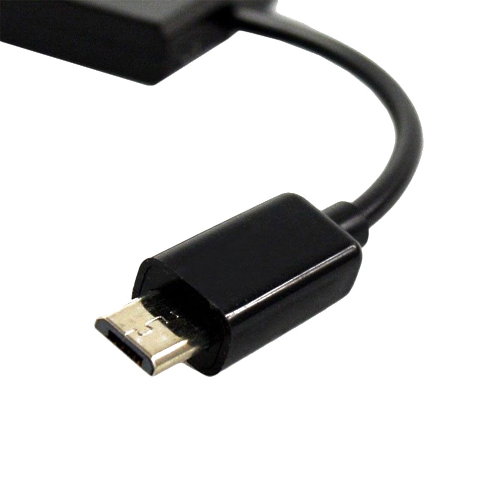 Bộ chuyển đổi cáp OTG HUB Micro USB kép 3 trong 1 cho camera kỹ thuật số điện thoại di động ổ flash chuột bàn phím
