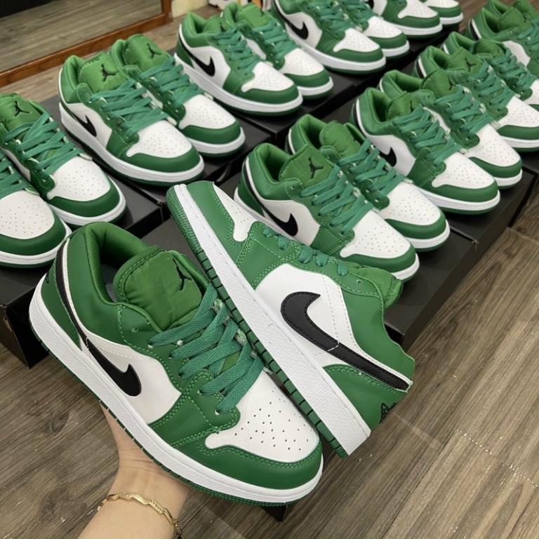 Giày Jd xanh lá thấp cổ Jdan green xanh lá vệt đen thể thao nam nữ cao cấp