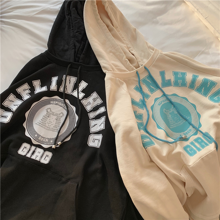 Áo Hoodie Form Rộng Phong Cách Thể Thao Hàn Quốc Cho Nữ | BigBuy360 - bigbuy360.vn