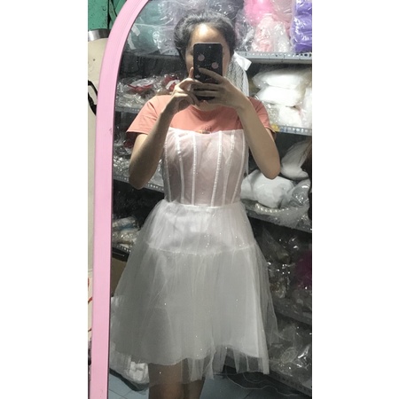 đầm lưới kim tuyến cúp ngực sexy cực kỳ sang chảnh. Có hình chụp thật