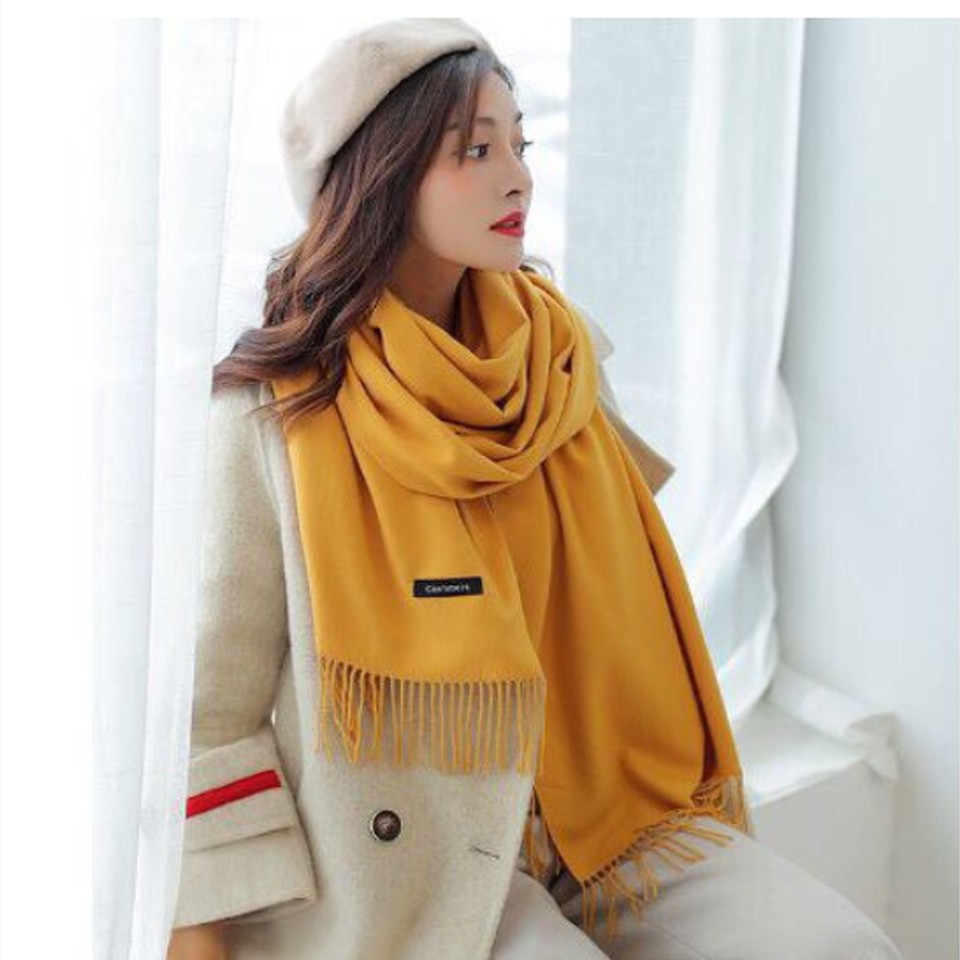 Khăn choàng cổ cashmere loại dày,mịn