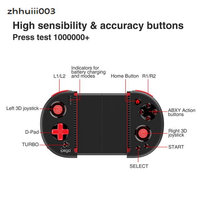 Tay Cầm Chơi Game Không Dây Bluetooth Ipega Pg-9087 Cho Android/Pc