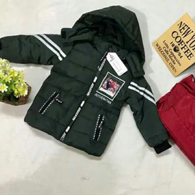 Áo khoác phao bé  trai  1-5t