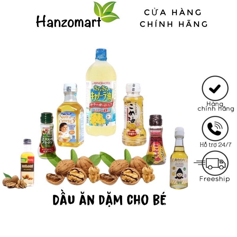 Dầu ăn dặm cho bé từ 6m+