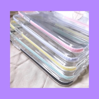 𝗖𝗮𝘀𝗲 𝗶𝗽𝗵𝗼𝗻𝗲 /Ốp trong Iphone viền pastel kèm sticker/ Ốp viền màu 🌈🌈✨