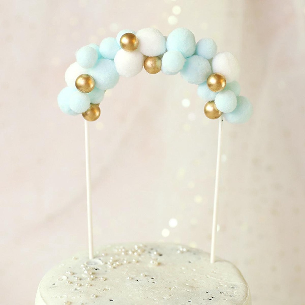 Que Cắm Trang Trí Bánh Kem Hình Đám Mây Sinh Nhật Mềm Mại DIY