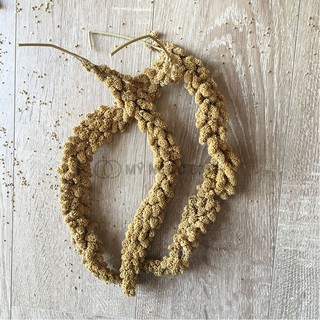 Kê chùm/sợi/bông cho hamster, vẹt, chim cảnh, loại kê vàng nhỏ, dày hạt và được phơi khô