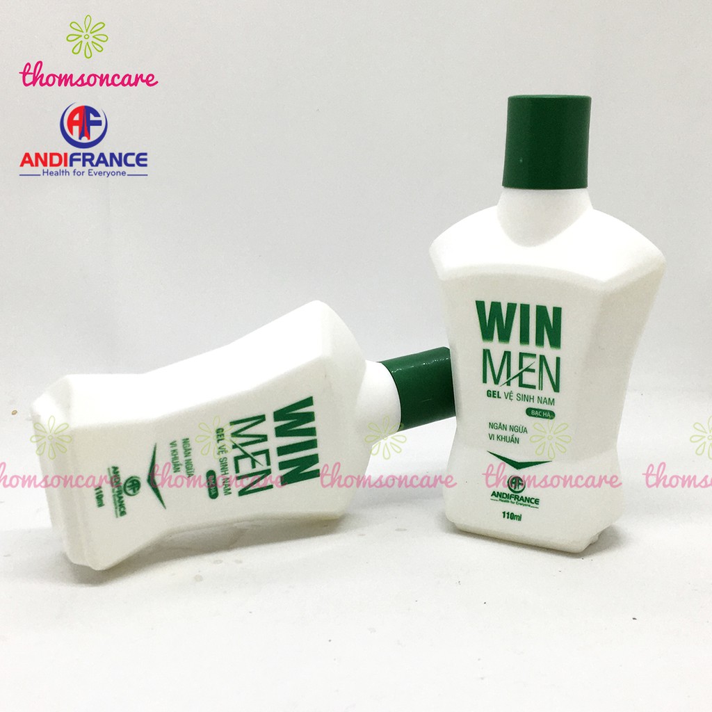 Dung dịch vệ sinh nam Winmen - vệ sinh vùng kín hương bạc hà, locarno khử mùi, Gel Win men chai 110ml