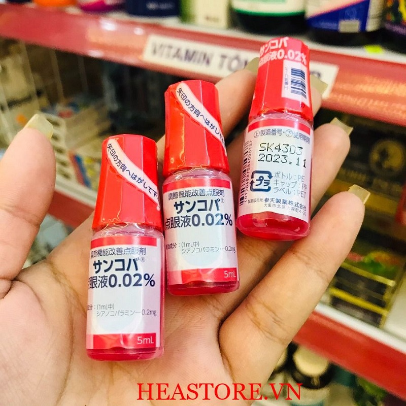 [HÀNG CHÍNH HÃNG] Nhỏ Mắt Sancoba Nhật Bản 5ml_ Hỗ trợ điều tiết cho mắt