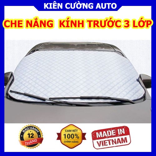 Bạt che nắng kính lái ô tô, xe hơi 3 lớp cách nhiệt chống nắng m100