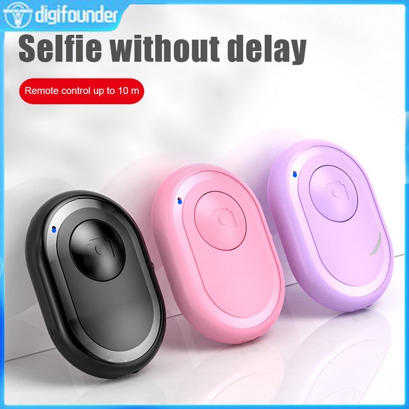 Bộ Điều Khiển Từ Xa Không Dây Bluetooth Mini DIGIFOUNDER Có Nút Bấm Điều Khiển Cho Máy Ảnh Chụp Hình Selfie Cho iOS Android More L2R3