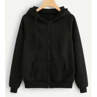 SALE 50% Áo hoodie khóa zip unisex black - hoodie dây kéo form RỘNG