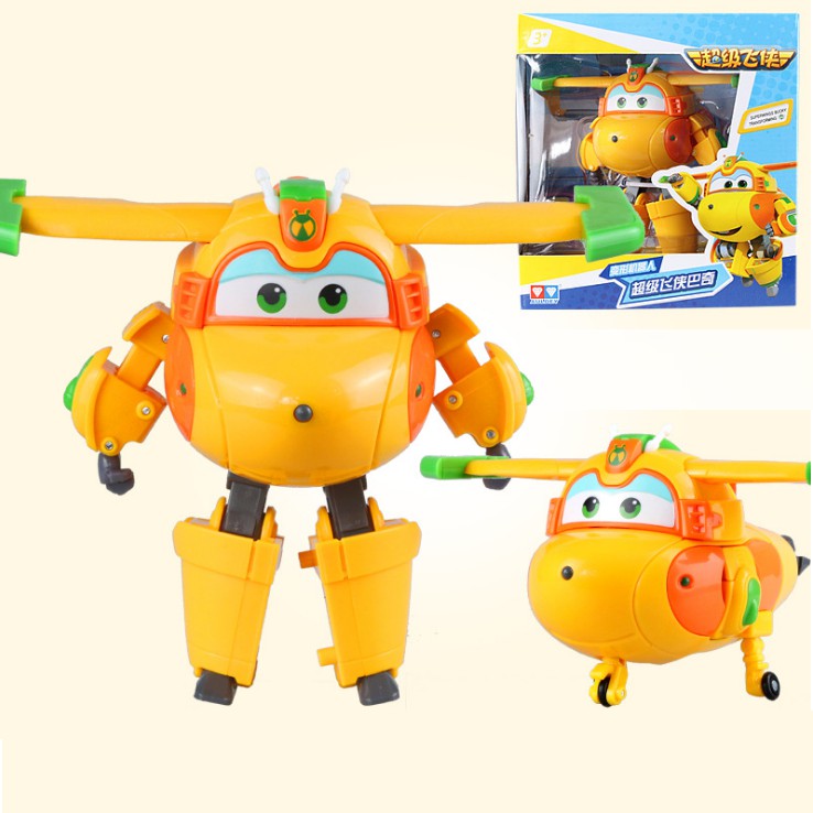 Super Wings Mô hình đội bay siêu đẳng nhân vật Bucky Rô bốt và máy bay