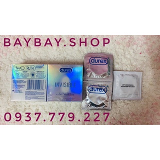 Hộp 3 chiếc Bao Cao Su Durex Invisible Extra Thin Extra Sensitive Siêu Mỏng