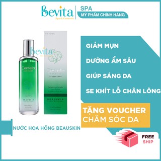 Nước hoa hồng phục hồi da mụn Beauskin Centella Cica 120ml, nước hoa hồng cho da dầu - Bevita