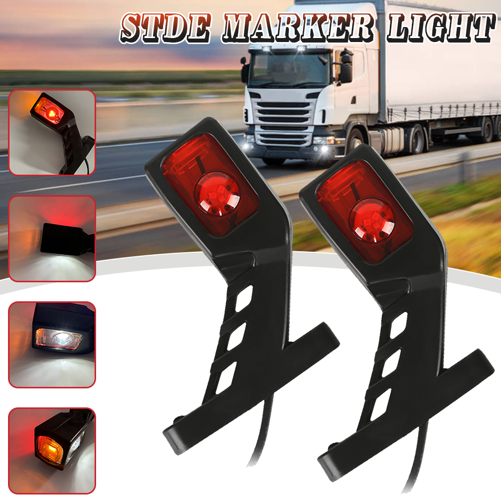 TZ Đèn hiệu LED bên cạnh đèn hiệu chiếu sáng đường viền đánh dấu xe tải đèn LED ánh sáng đèn hiệu phía xe rơ moóc 12-24V