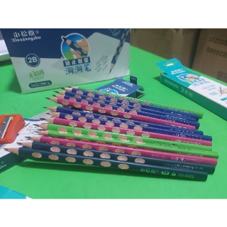Hộp 12 cây bút chì định vị kèm gọt chì  ( có 2 loại có tẩy và không tẩy)