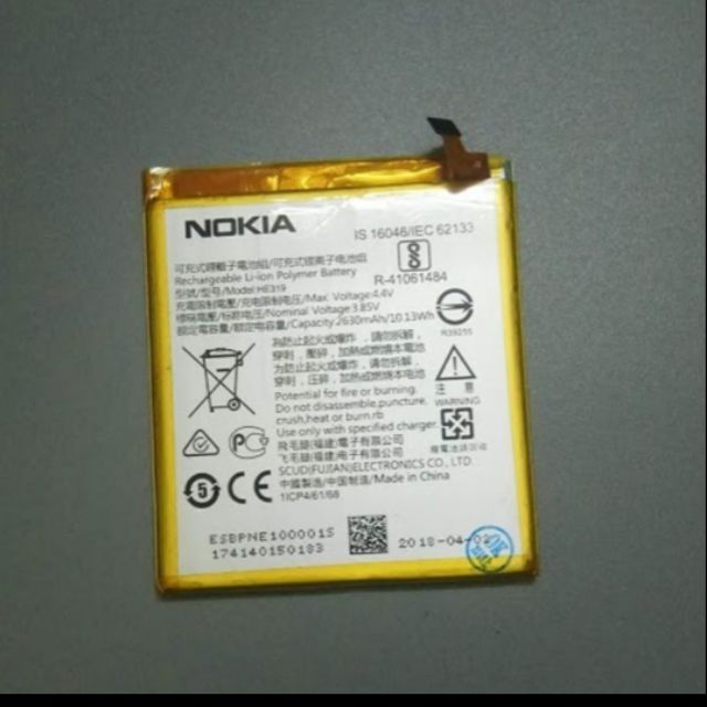 Pin Nokia 3 HE319 2630mAh,TA 1032 xịn Bảo hành 6 tháng