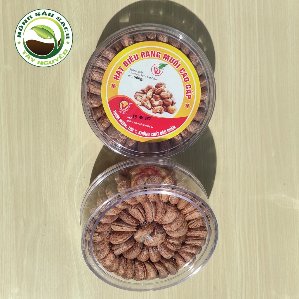 Hạt điều rang muối loại A cồ - Hạt điều xếp hoa hàng chuẩn Bình Phước - Cashew - Nông sản sạch Tây Nguyên