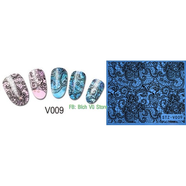 Decal dán móng nước mã STZ-V