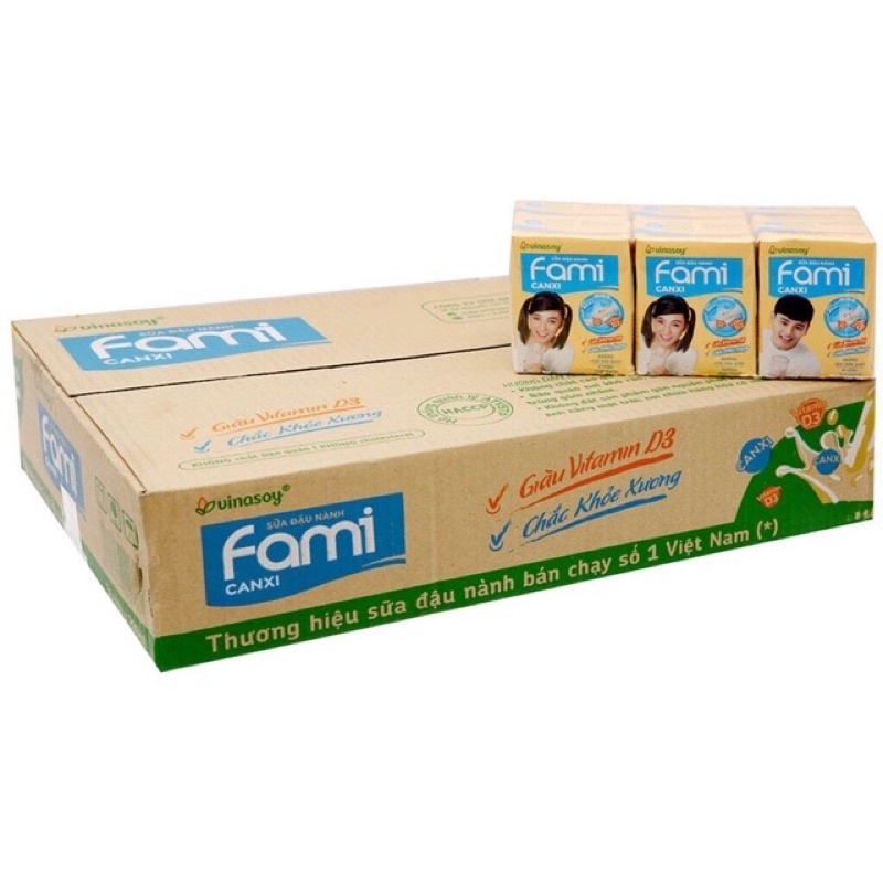 Thùng 36 Hộp Fami Canxi - 200ml